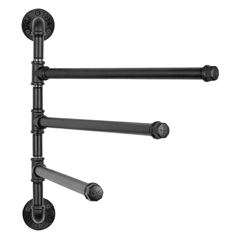 NO.Y-009 Bathroom water pipe three layer towel rack