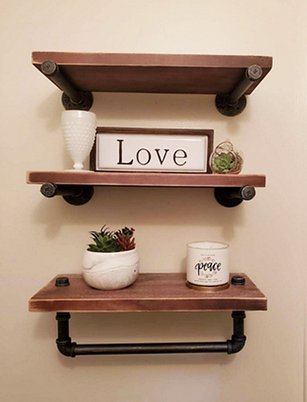 NO.H-N15 Country industrial style retro solia wood shelving