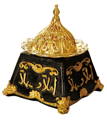 NO.NW-4 Trapezoid resin incense burner - black