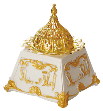 NO.NW-4A Trapezoidal resin incense burner - white