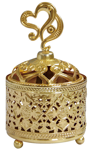 NO.NVV-7 All metal incense burner - Cylinder