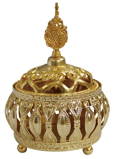 NO.NW-8 All metal pot belly incense burner