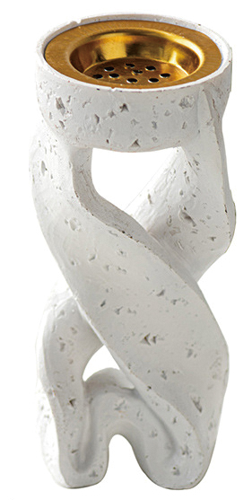 NO.NW-26 Spiral streamer Incense burner - white