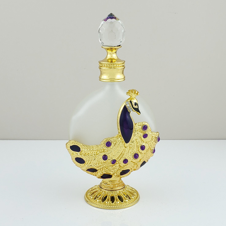 NO.D-8008 Peacock Oil Bottle, OUD oil bottle