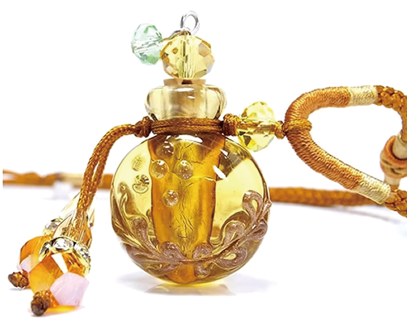 NO.NP-2 Baroque glass oil bottle double buckle rope, OUD oil bottle